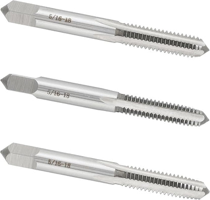 5/16"-18 UNC Hand Tap Right Hand, 5/16 x 18 Threading Hand Tap 3Pcs