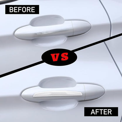 WORCAS 4Pcs Universal Car Door Edge Guards，Silicone Car Bumper Body Protector Trim Guard Auto Rearview Mirror Anti Collision Protector(White)