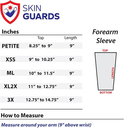 iM Sports Skin Guards Skin Protection Forearm Sleeves - Made in USA - Pair