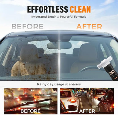 Glass Film Cleaning Brush for Car, Effective Auto Glass Cleaner for Windshields Windows, Windshield Film Remover Tool with Comfort Grip, Car Cleaning Tool for Vehicle Maintenance (1)