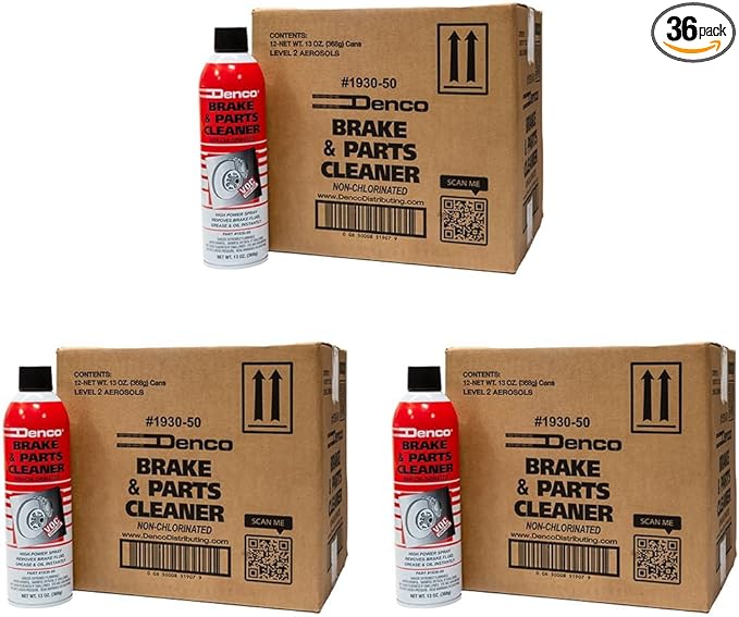 Denco # 1930-50 Brake & Parts Cleaner - 50-State Compliant - 13 OZ Per Can - Non-Chlorinated - 12 to 960 Cans/Case (36)