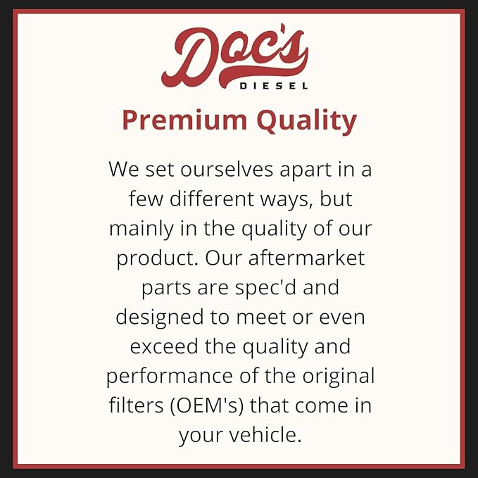 Doc's Diesel Fuel/Water Separator DGF410+DGF401 | Compatible with RAM 6.7L Cummins 2500, 3500, 4500, 5500 2013-2018 | Replaces 68157291AA, 68197867AA
