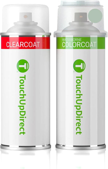 TouchUpDirect H5Q Jasmine Green Metallic Compatible with Subaru Exact Match Touch Up Paint Aerosol - Essential Kit