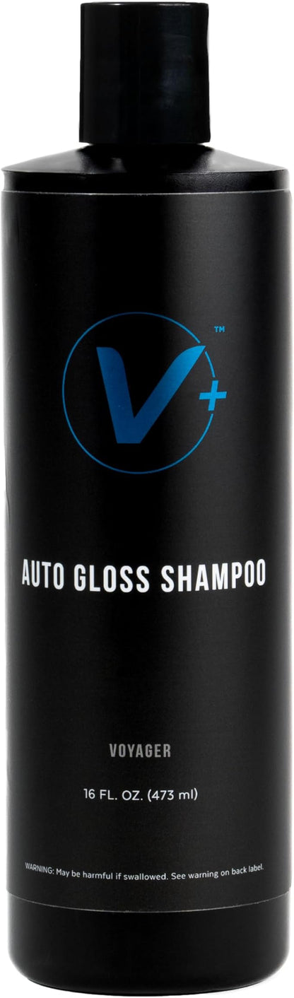 VIKING V+ Car Wash Soap, Auto Gloss Shampoo, Highly Concentrated and pH-Balanced, Use in a Foam Cannon or For a Bucket Wash, 16 FL OZ, Voyager Scent