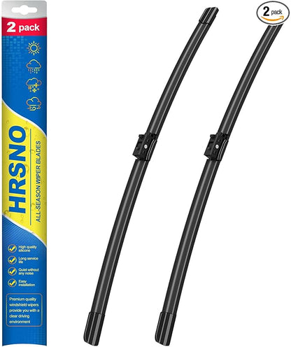 HRSNO® 24"+19" Windshield Wipers Sets Automotive Replacement for 2016-2022 Mercedes-Benz GLA250 Wiper Blades For My Car (Pack of 2)