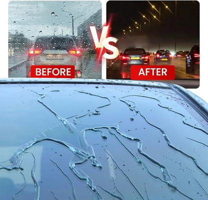 Automotive Oil Film Cleaning Brush, Car Glass Oil Film Cleaner Glass Cleaning Board Cleaning Wipe Windshield Cleaner, Glass Oil Film Remover for Windshield Improves Clarity Visibility (1, Red)