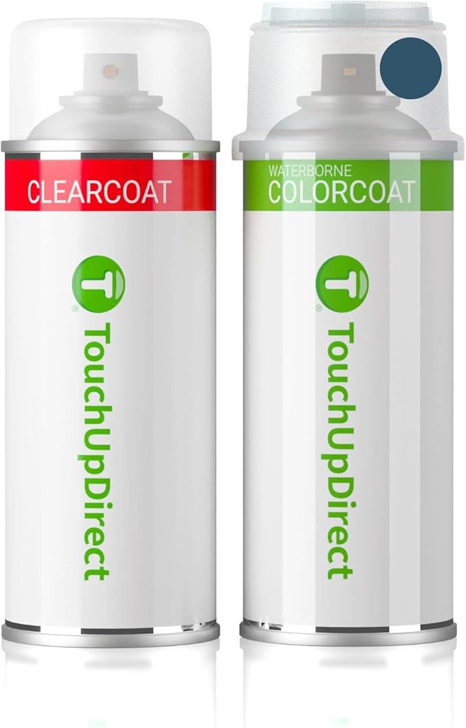 TouchUpDirect L2/M7023/M7029 True Blue Metallic Compatible with Ford Exact Match Touch Up Paint Aerosol - Essential Kit