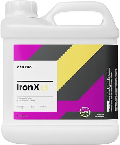 CARPRO IronX Iron Remover: Lemon Scent - Stops Rust Spots and Pre-Mature Failure of the Clear Coat, Iron Contaminant Removal - 4 Liter Refill (135oz)