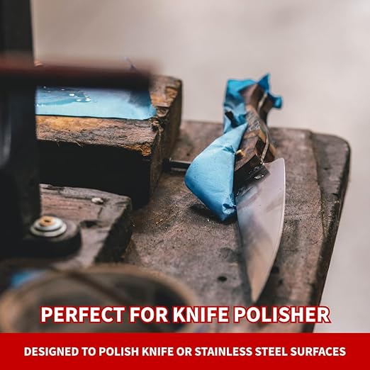 Combat Abrasives Knife Polishing Kit for Buffing & Polishing Steel or Stainless Steel 7 Piece Kit