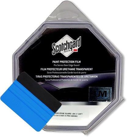 3M-Roll Door Edge Guard Paint Protection Film 0.4" 1" 2" 4" 8" x 240" 5' to 33 Yd, 8mil Impact Areas Scratches Chips Debris Clear Invisible Long-Lasting Resistant UV Gard (0.4 inches x 40 YD)