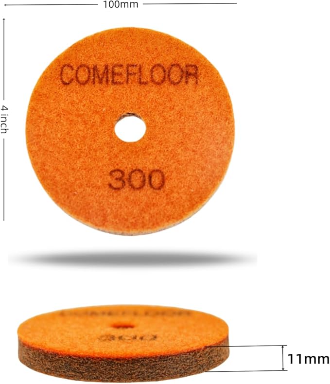 Sponge Fiber Polishing Pads for Marble Granite Stone Cleaning Buffing Wheel 4 Inch 7 PCS Set