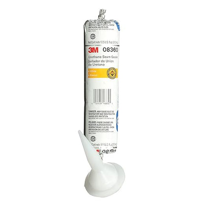 3M Urethane Seam Sealer, 08360, White Color, High Solids, Permanently Flexible, 310 mL/10.5 fl oz Foil Pack
