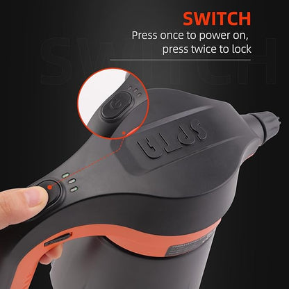 SPTA Pressure Foam Sprayer, 2.25L/76 oz Electric Pressurized Soap Sprayer Car Foam Sprayer, Cordless Pump Sprayer, Car Wash Pressure Washer Foamer with 500ML Shampoo for Detailing