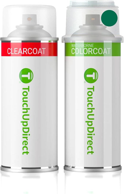 TouchUpDirect DAN Hakone Green Compatible with Toyota Exact Match Touch Up Paint Aerosol - Essential Kit