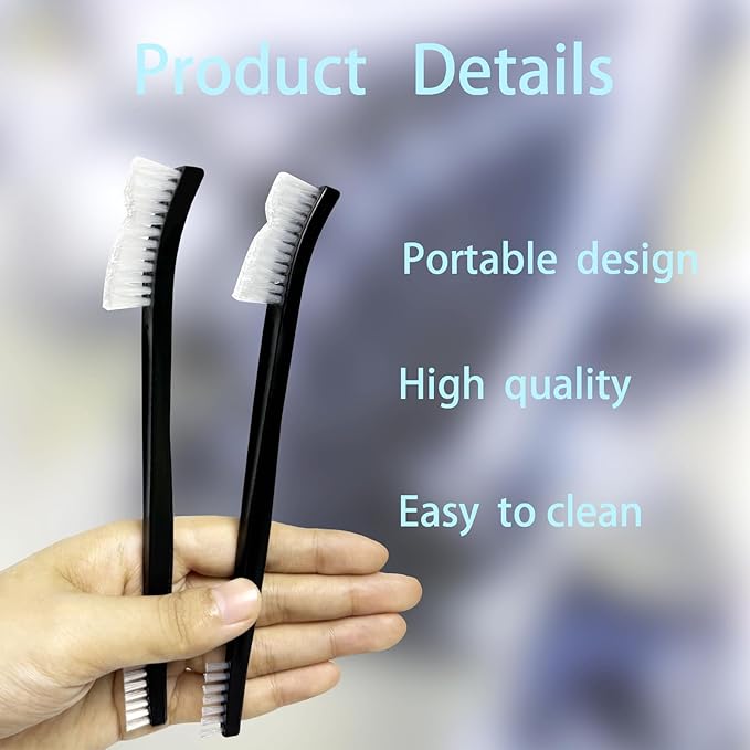 22Pcs Small Cleaning Brushes Set with Nylon Bristles – Mini Stiff Detailing & Crevice Brushes for Jewelry, Cars, Kitchen, and Tight Spaces