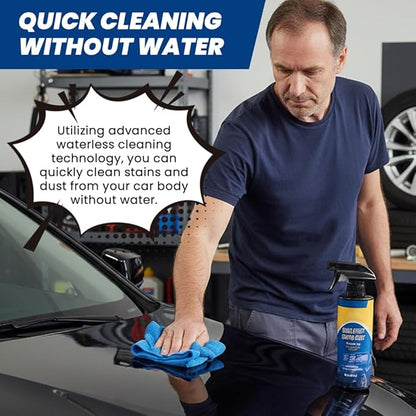Car Coating Spray, Quick Effect Ceramic Wax Polish, All-in-One Waterless Wash & Scratch Repair Spray, Removes Oil Film, Enhances Gloss & Hydrophobic Protection, 250ml x 3 Pack