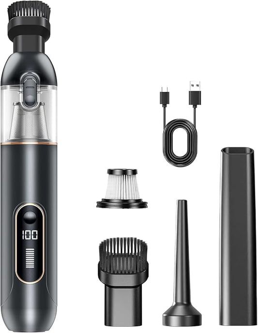 IOOKNA Handheld Vacuum Cordless, Car Vacuum Portable with 20000Pa Ultra-Strong Suction, Multi-Function Hand Vacuum Rechargeable for Cars, Home, Pet Hair & Outdoor Use