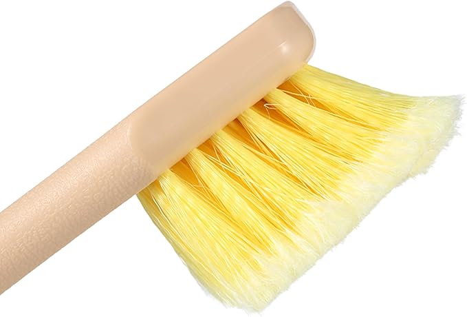 Mr. Detroit - 20" Long Handle Wash Brush w/Heavy Duty Scrub Brush with Non-Slip Long Handle for All Wheels Tire, Like Automobile, Motorcycle, Bicycle and Ship