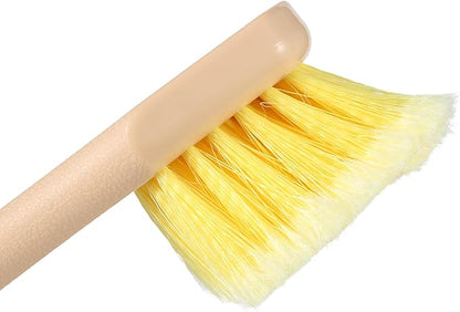 Mr. Detroit - 20" Long Handle Wash Brush w/Heavy Duty Scrub Brush with Non-Slip Long Handle for All Wheels Tire, Like Automobile, Motorcycle, Bicycle and Ship