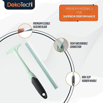 Soft TPR Series Window Squeegee – Multi-Purpose Glass Cleaner, Soft Silicone Blade, Non-Slip Handle for Windows, Mirrors, Car Glass, and Bathroom Surfaces