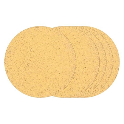 Kozelo 10 Pcs Sanding Discs 1 Inch 80 Grit Hook and Loop Random Orbital Sandpapers Suitable for Drywall Sander Wood Metal Furniture, Yellow