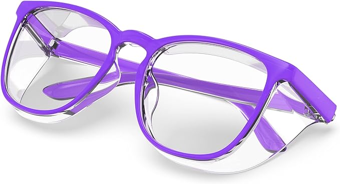Stylish Safety Glasses, Clear Anti-Fog Anti-Scratch Protective Glasses For Men And Women