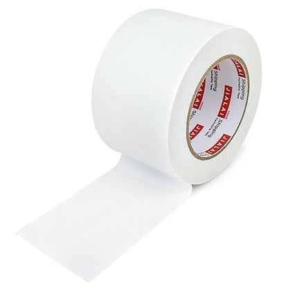 Wide Duct Tape 3 Inch, Industrial Grade 30Yards (90 ft) Wide Tape Duct, 9 Mil Heavy-Duty, Waterproof, Strong, Flexible, No Residue, for Crafts & Home Improvement (White, 3'' x 90ft)