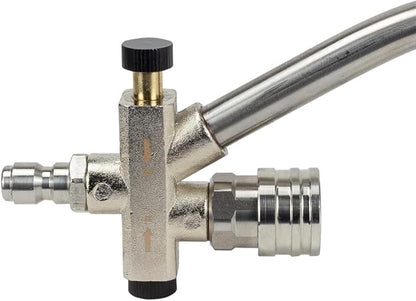 Maxshine Universal Foam & Wash 2-in-1 System – Quick Connect Foam Cannon & Pressure Washer Nozzle – Stainless Steel for Premium Car Detailing – Easy Switch