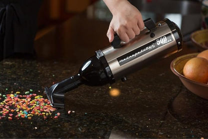METROVAC Evolution Hand Vacuum - 120V, 504W, Powerful, Lightweight, Dry Pickup for Easy Cleanups in Home, Office, Car - Satin Nickel/Black Finish