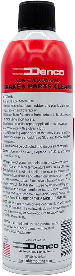 Denco #1930 Brake & Parts Cleaner - 13 OZ Net Wt - 15.3 FL OZ - 12 to 88 Pack (48)