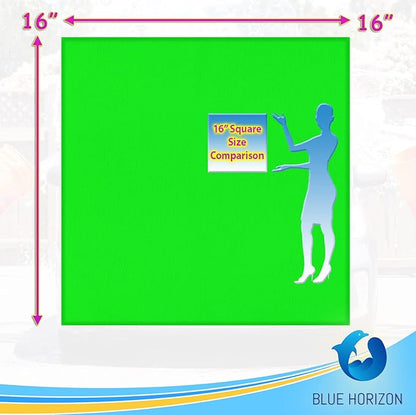 Blue Horizon Large Microfiber Cleaning Towels, 36-Pack Wash Cloths, Ultra Soft Plush Microfiber Cleaning Cloth, Products (Green, 16" X 16")
