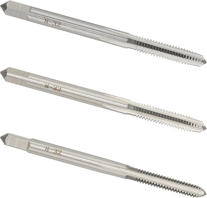 8-32 UNC Hand Tap Right Hand, 8 x 32 Threading Hand Tap 3Pcs