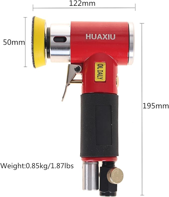 2 3-inch Mini Orbital Sander da sander Air Dual Action Sander Air Polisher Super Smooth and Swirl Freely High Speed for Auto Body Work