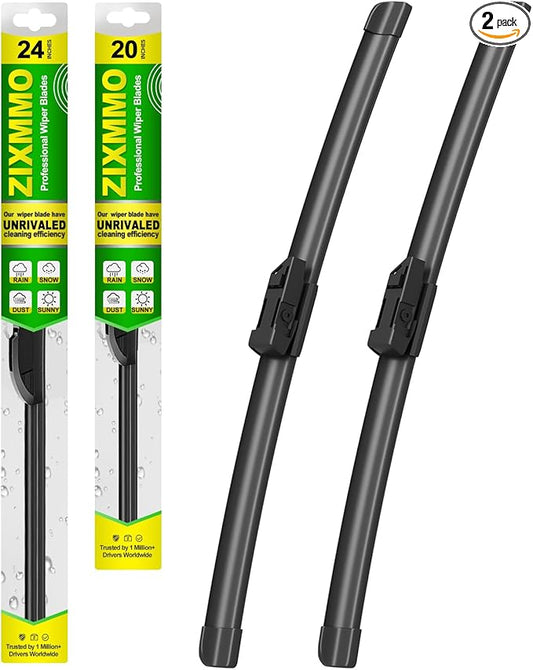 ZIXMMO® Wiper Blades:2-Pack Windshield Wipers for Audi A4 Q5 Q3 A5 RS5 S5 allroad 2009-2020-All-Season Beam Design-Exact Fit Replacement for Audi Cars (25"/20")