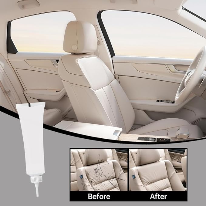 Advanced Leather Repair Gel, 2026 New Leather Repair Kit for Car Seat Vinyl Repair Kit, Professional Leather Repair Kit for Car Seat, Multifunctional Couch and Jacket Repair Kit (Gray)