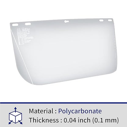 Blue Eagle Faceshield Replacement Visors (FC48N) | Clear | Edgeless | High Impact Extrusion-grade Polycarbonate | 3 PCS
