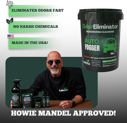 Chlorine Dioxide Fogger Deodorizing Kit, Car Bomb Odor Eliminator, Smoke Smell Remover For Car, Scent Bomb Air Freshener & Deodorizer. Easy to Use Kit Eliminates All Kinds of Odors!