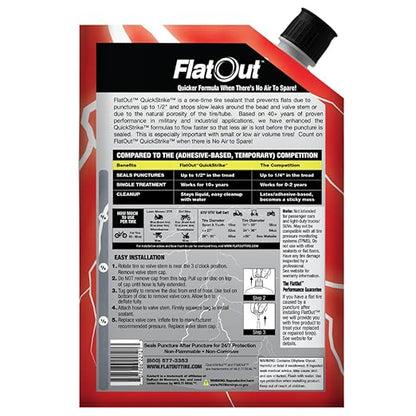 QuickStrike Tire Sealant - Off-Road Formula - New & Improved - Prevents Flat Tires - Seals Leaks - Contains Kevlar - Tubeless Tire Sealant - 32-Ounce Bag - Pack of 2