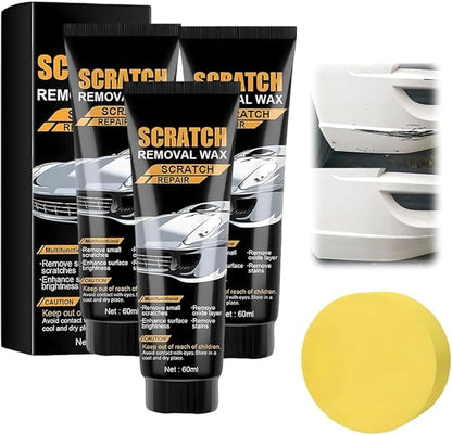 Car Scratch Removal Wax, 2026 Upgrade Scratch Remover for Vehicles, Car Scratch Repair Paste with Sponge, Car Polishing Wax Scratchs Remover Cars Paint Scratchs Repair Kit for Deep Scratches (3 Pack)