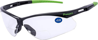 ProtectX Classic Safety Glasses, Anti-Fog Scratch Resistant Lenses, Protective Eyewear for Work, Indoor/Outdoor, ANSI Z87.1