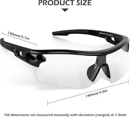 OXG 6 Pack Safety Glasses for Men Women, ANSI Z87.1 Work Glasses Anti Scratch Protective Eyewear with UV400 Protection