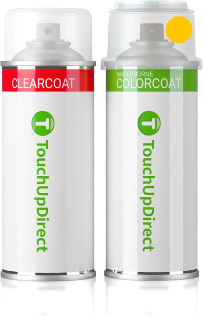 TouchUpDirect C2Z Yuzu Yellow Compatible with Toyota Exact Match Touch Up Paint Aerosol - Essential Kit