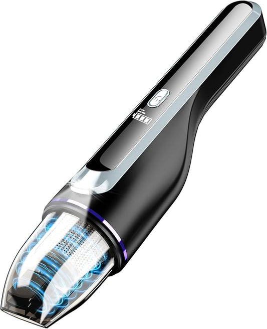 DRECELL Handheld Vacuum Cleaner, Car Vacuum with Brushless Motor & 14000Pa Powerful Suction,1.2Lbs Lightweight, LED Light, Slim Mini Vacuum Cleaner for Car Home Office Pet Hair