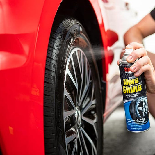Stoner Car Care 91094-6PK More Shine Tire Finish – Tire Shine Spray for a Deep Matte Black Finish with Long-Lasting Rain-Resistant Protection, Non-Greasy No Sling – 12 oz (Pack of 6)