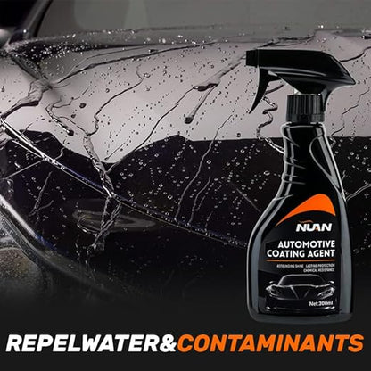 NUAN 300ml Custom Car Coating, Nano Ceramic Coating for Vehicle Paint Protection, Hydrophobic & Gloss Enhancer, Scratch Resistant, Easy Application