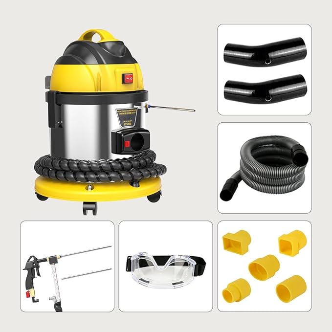 QPKING Walnut Sand DE-Carbon Cleaner HTS558 Walnut Blaster Cleaner Automotive Valvetronic System Carbon Deposition Cleaning Engine Intake Pipe Valve Clean Machine 110V/220V