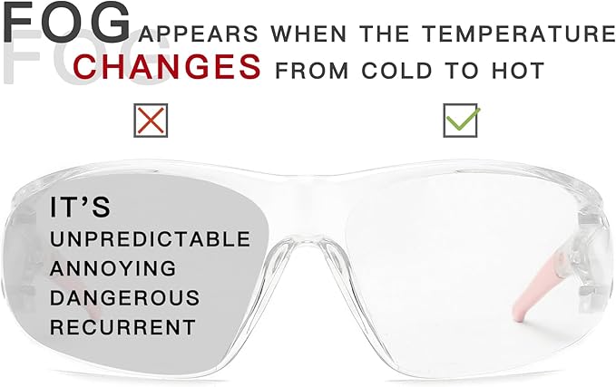 Alsenor Anti Fog Goggles Wrap-Around Shooting Safety Glasses Blue Light Blocking Protective Eyewear ANSI Z87 Cycling Glasses