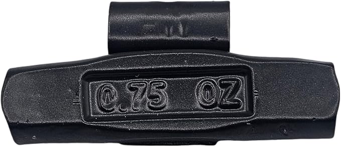 C-HORSE 100Pcs AW Series Clip on Wheel Weights Black Coated Assortment for Hammer Type Rim Balancers, 0.25oz, 0.50oz, 0.75oz, 1.0oz, 25pcs for Each Size Fit for Steel Wheel (AW Style, 0.25-1)