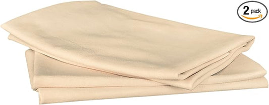 SHEEPSKIN ELITE Chamois Drying Cloth Car Drying Towel Real Leather Super Absorbent Fast Drying Natural Chamois Car Wash Cloth Accessory (2 SQ Each, 4 SQ FT in Total)