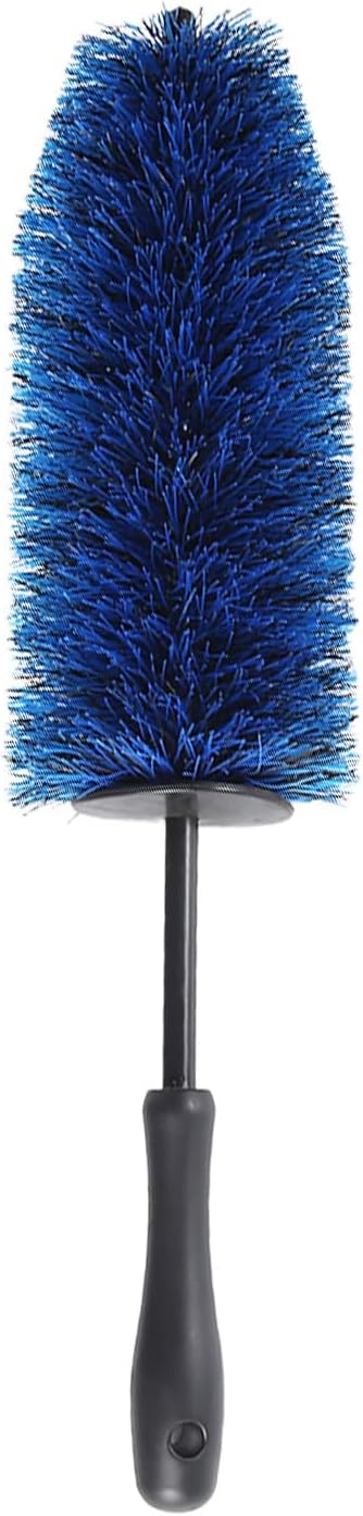 Mr. Detroit - Wheel Barrel Brush with Soft Durable Scratch-Free Bristles, Rim Brush, Wheel Cleaning Tool for Cars, Trucks, SUVs, Boats